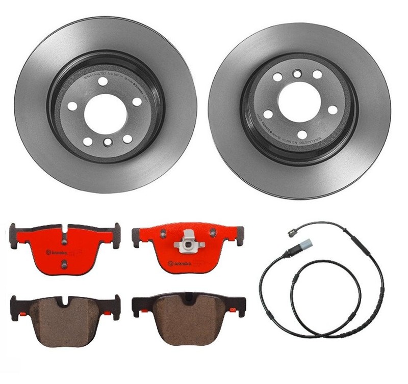Brembo Rear Brake Kit Ceramic Pads Disc Rotors For BMW F30 F33 F36 Package P337A