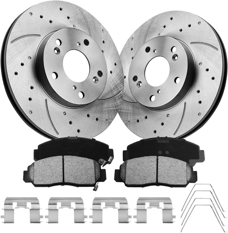 Front Brake Rotors & Pads Kit for 03-07 Accord V6 06-15 Civic GX NG Open Box gallery