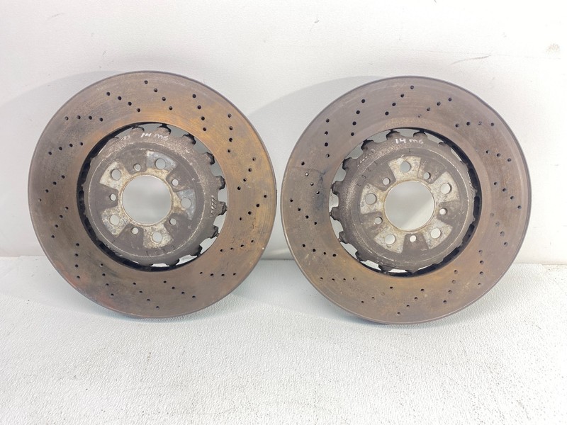 12-19 BMW F06 F10 F12 M5 M6 Rear Left & Right Ventilated Brake Rotor Set! OEM✅ gallery