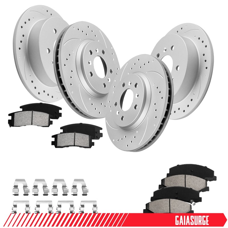 Front Rear Brake Rotors Brake Pad for 2006 – 2010 Chevrolet Impala Monte Carlo