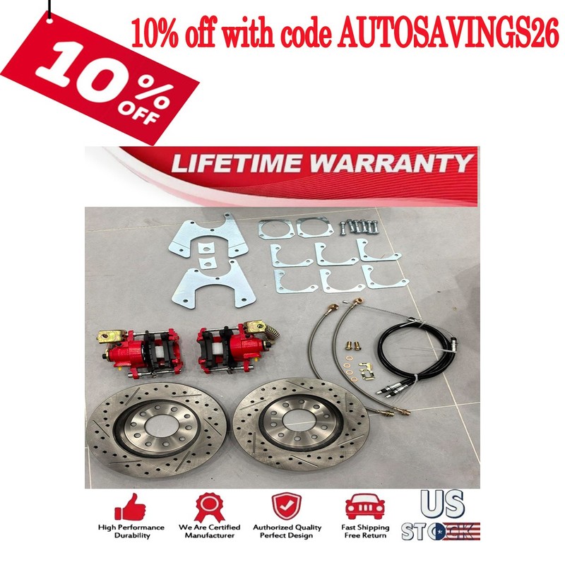 For Chevelle El Camino Cutlass For Chevy 10 12 Bolt End Disc Brake Kit Rear