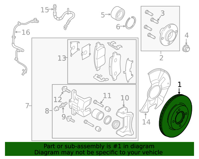 Genuine Mazda Disc Brake Rotor DF71-33-251A gallery