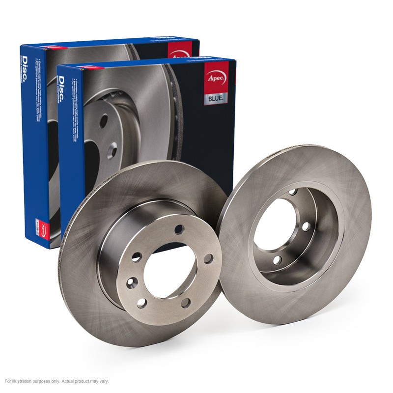 2X APEC Rear Brake Discs for NISSAN INTERSTAR Van 2021-24 305mm Solid SDK6208