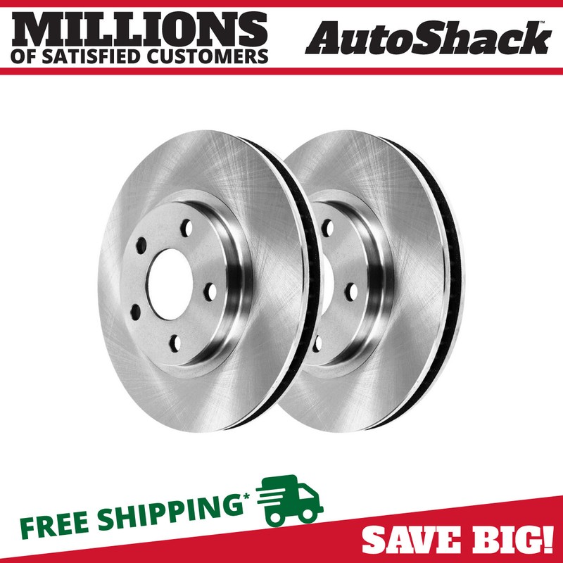 Front Brake Rotors Pair 2 for Jeep Patriot Compass Dodge Avenger Chrysler 200 V6