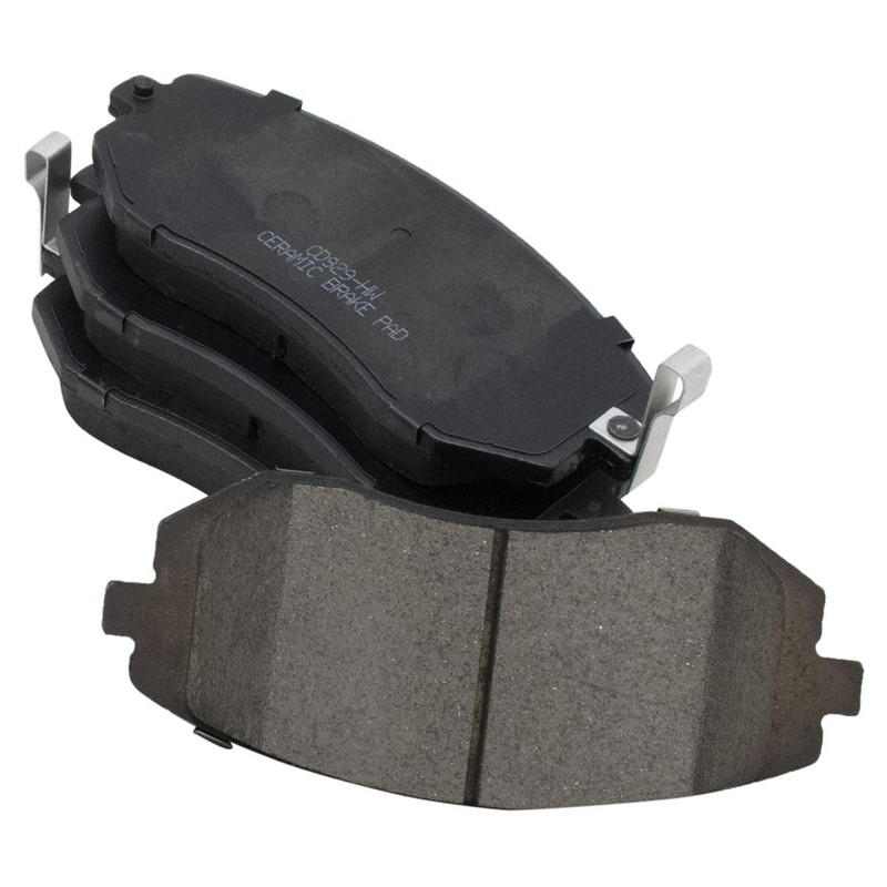 TRQ Performance Drilled Slotted Brake Rotor & Ceramic Pad Front & Rear Set gallery