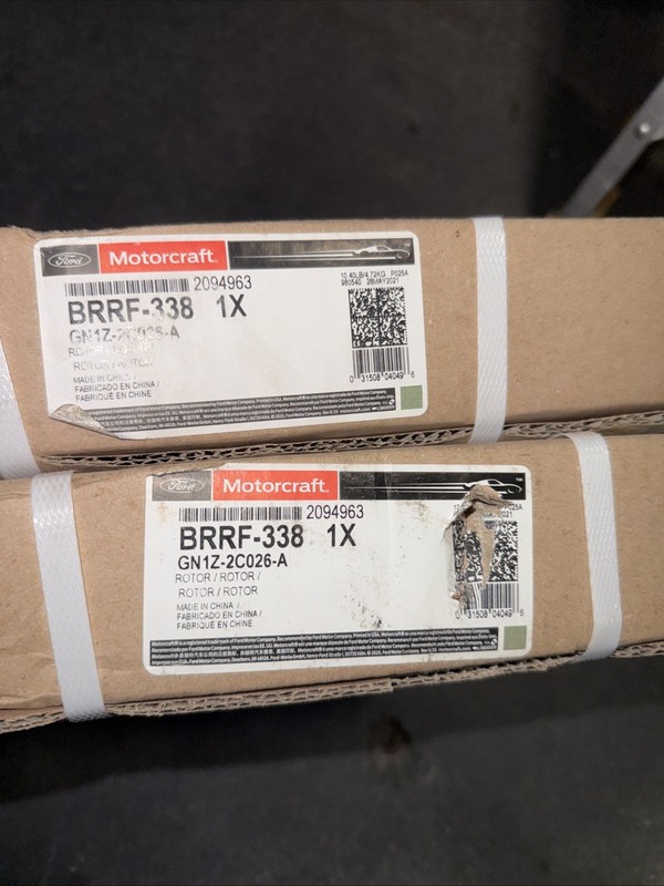 OEM Ford EcoSport 18-19 Motorcraft BRRF338 Rear Brake Rotor GN1Z2C026A Set of 2
