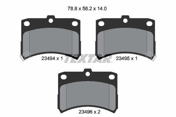 TEXTAR Brake Discs & Pads Front Braking Service Set Fits Perodua Kenari gallery
