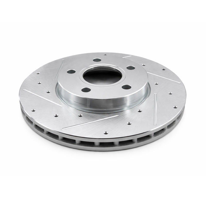 278mm Front Drilled & Slotted Rotors Brake Pads Kit for Ford Focus Volvo C30 S40 gallery