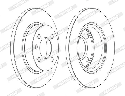 FERODO DDF1283C Brake Disc for MAZDA,OPEL,VAUXHALL gallery