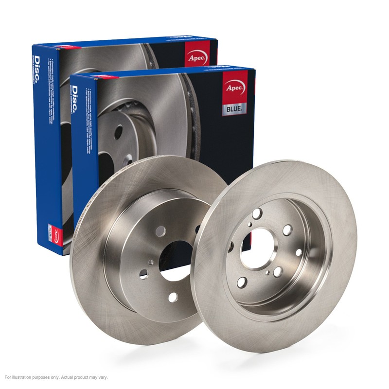 2X APEC Rear Brake Discs for TOYOTA VERSO 2009-18 297mm Solid SDK6653