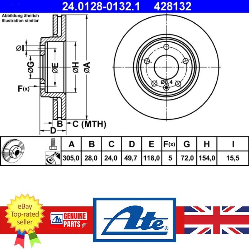Brake Disc For Nissan PRIMASTAR Vauxhall VIVARO Renault TRAFIC 40206-00QAE