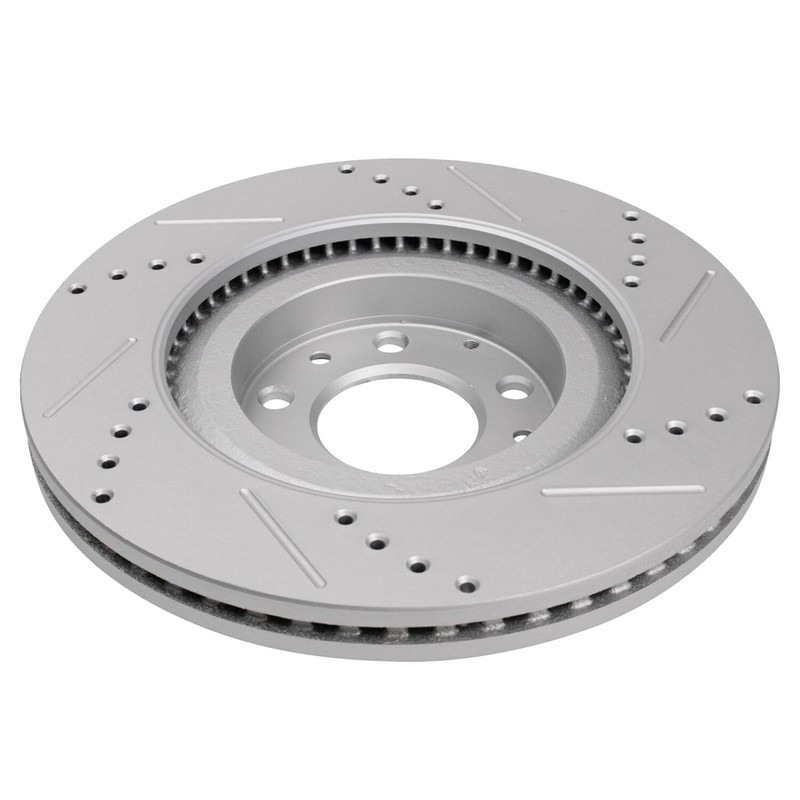 12.60 inch (320mm) Front Drilled Slotted Disc Brake Rotors for Mazda CX-5 CX-9 gallery