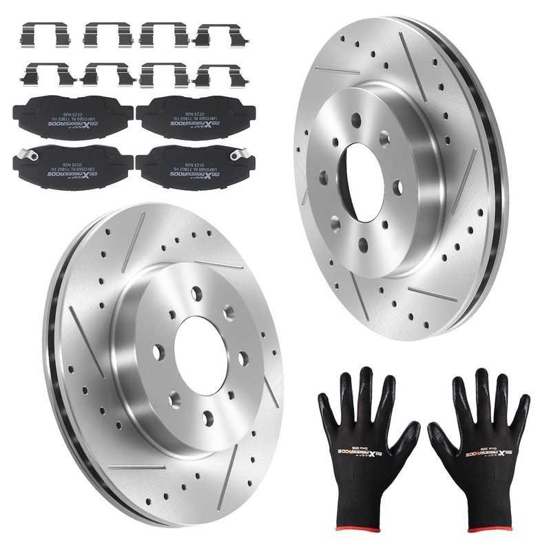 Front Brake Rotors and Pads Kit for Honda Civic 1996-2005 Insight 2010-14 S3295