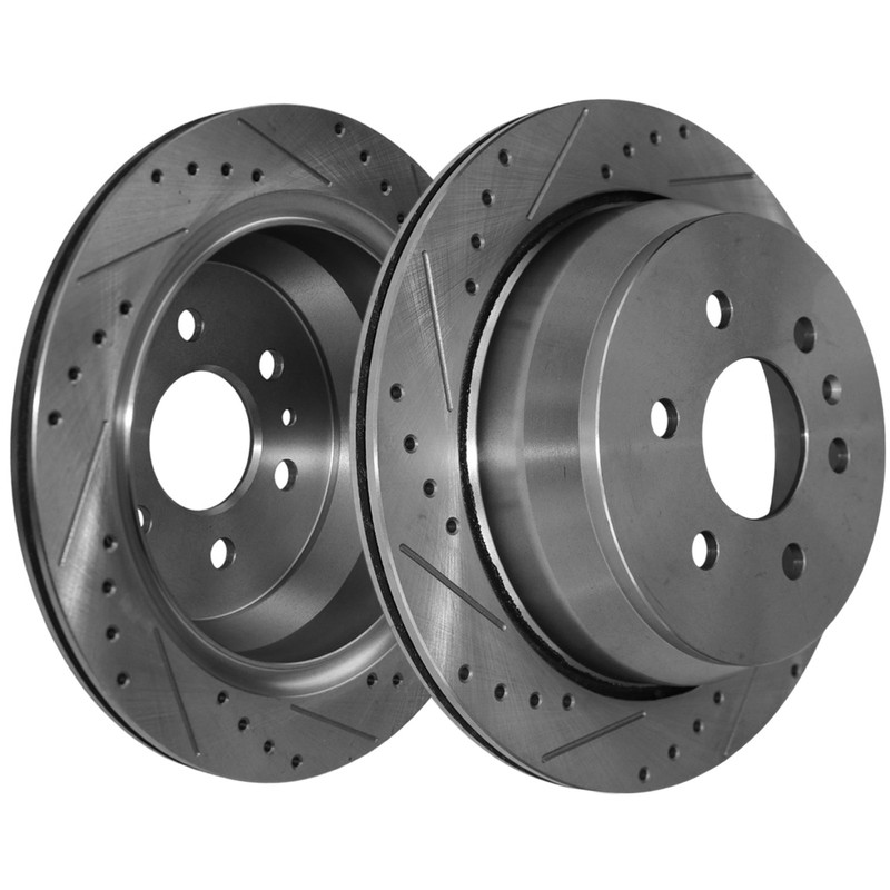 2Pcs 324mm Rear Drilled Brake Rotors for Chevy Colorado GMC Canyon 2015-2022 gallery
