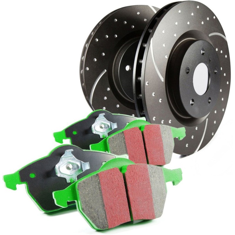 EBC S3KR1145 2-Wheel Set Brake Disc and Pad Kits Rear for BMW X5 2009-2015, 2018