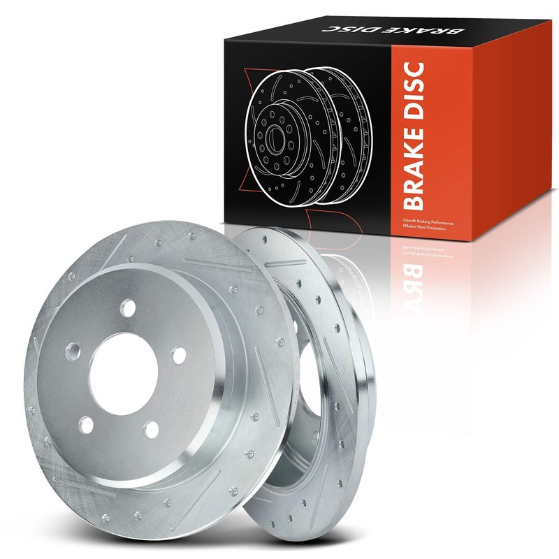 2x Rear Drilled Brake Rotors for Ford Explorer Ranger Mercury Mountaineer 285 mm
