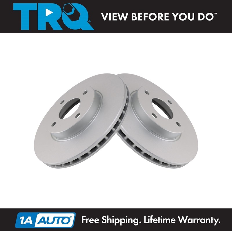 TRQ Brake Rotors Set Fits 2018-2024 Nissan Kicks 2024 Sentra 2020-2024 Versa
