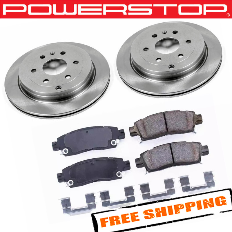 Power Stop KOE5262 1-Click Autospecialty OE Replacement Plain Rear Brake Kit