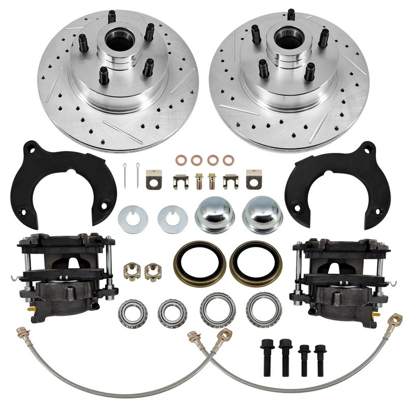 Front Disc Brake Kit Complete 11 Inch for Ford Mustang II 5 x 4-1/2 Bolt Pattern gallery