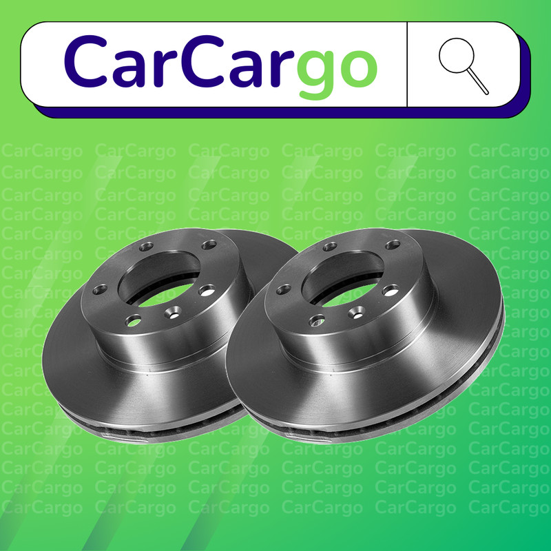 Premium Vented Front Brake Discs Pair Opel Movano 2.5 D 1998-2000 305 mm