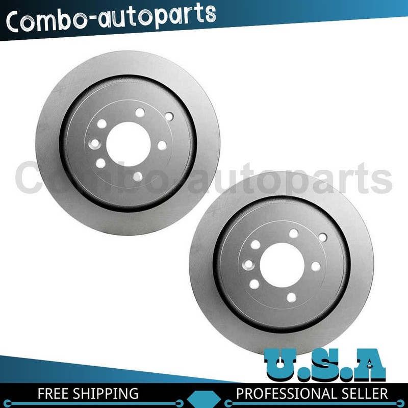 Rear Disc Brake Rotors Fits 2005-2009 Land Rover LR3 2010-2016 Land Rover LR4