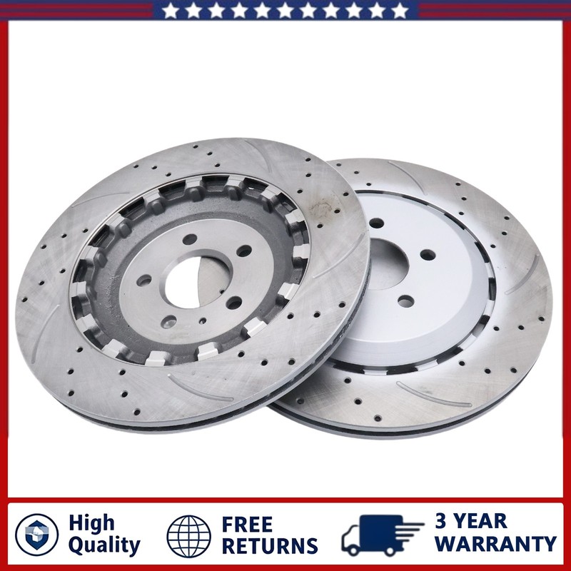 Rear Disc Brake Rotors Left＆Right 4G8615601E For Audi RS7 4.0L V8 2014-2018 gallery