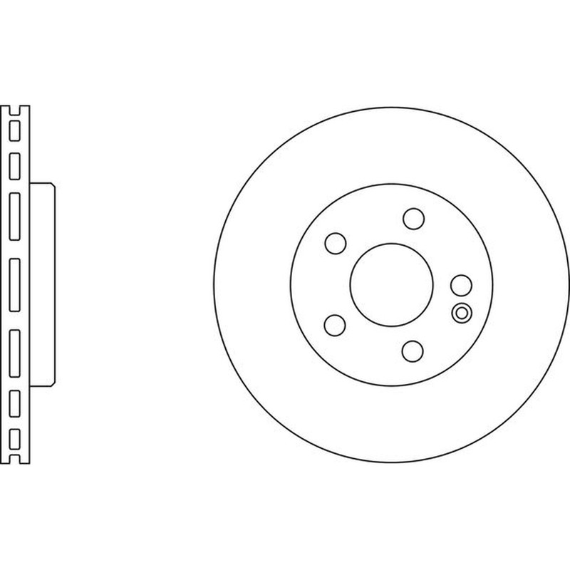 Apec Blue Brake Disc Front SDK6391 Fits Mercedes A Class & B Class – OE Quality