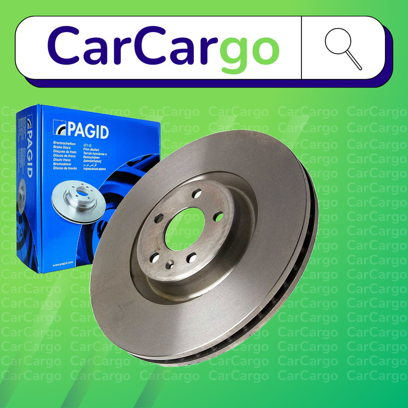 Pagid Vented Front Brake Discs Pair Audi A6 3.0 TFSI quattro 2010-2018 356 mm