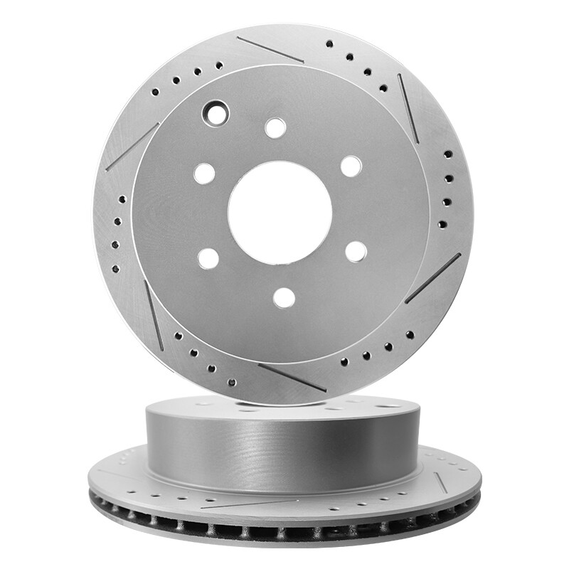 Front & Rear Drilled Rotors Brake Pads for Chevy GMC Silverado Sierra 1500 Tahoe gallery