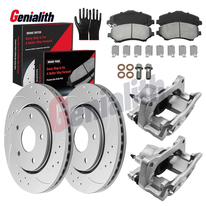 Front Brake Rotors Calipers Brake Pad for 2008-2012 Town & Country Grand Caravan