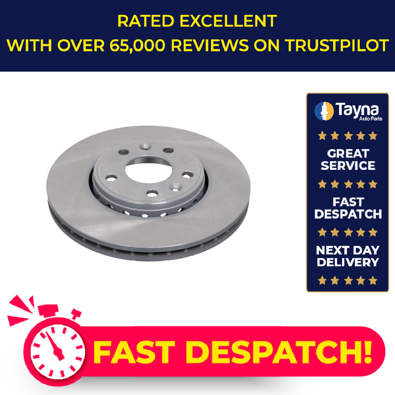 2x Brake Discs Pair Vented fits RENAULT SCENIC Mk3 2.0 Front 2009 on 296mm Set