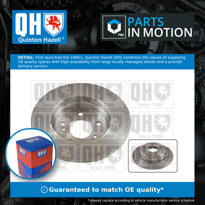 2x Brake Discs Pair Solid fits MERCEDES 280 S124 2.8 Rear 92 to 93 M104.942 Set
