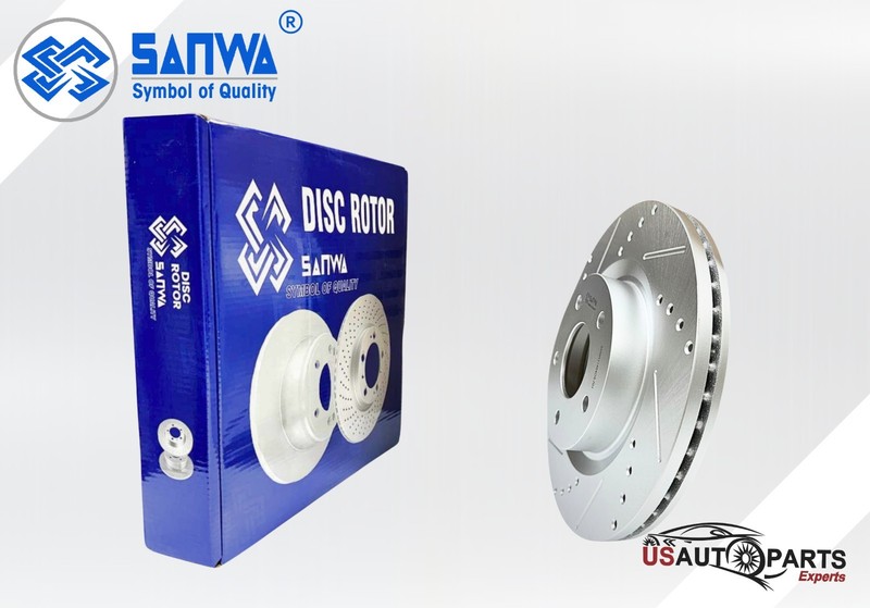 PAIR OF FRONT LH BRAKE ROTOR VENTED & GEOMET COATED D&S 296 mm FOR ALTIMA 07-23 gallery