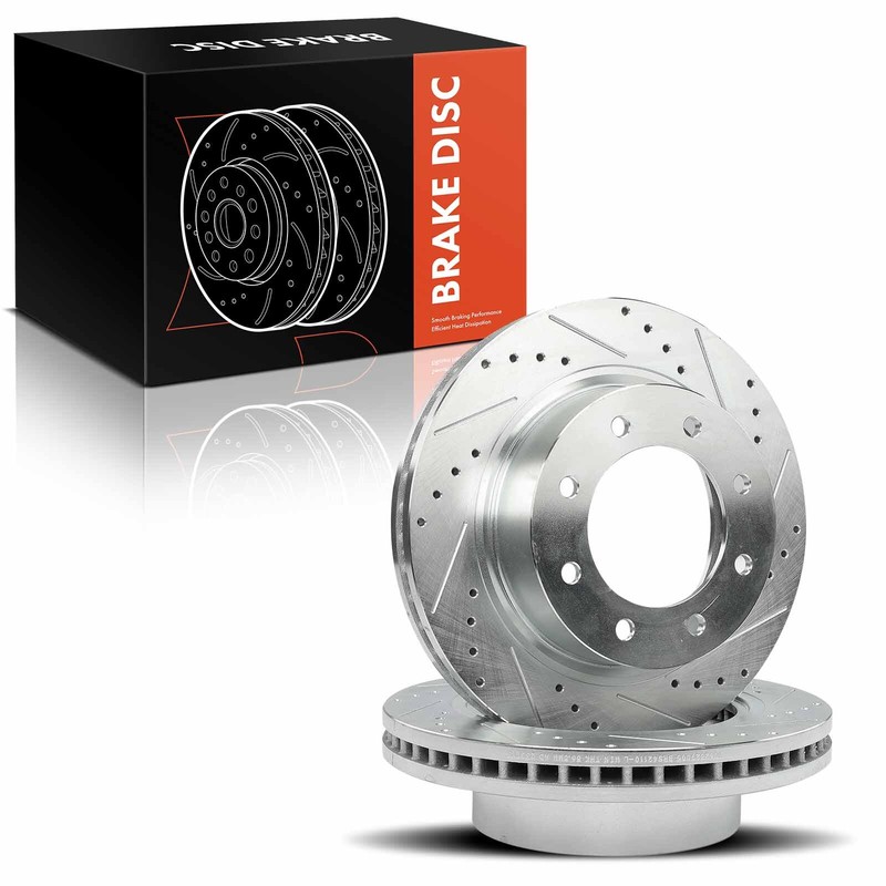 2x Front Side Drilled Brake Rotor for Nissan NV1500 NV2500 NV3500 2012 2013-2021 gallery