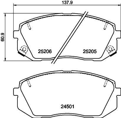 DON Front Discs & Brake Pads Fits Hyundai Kona Tucson Kia Optima Sportage gallery
