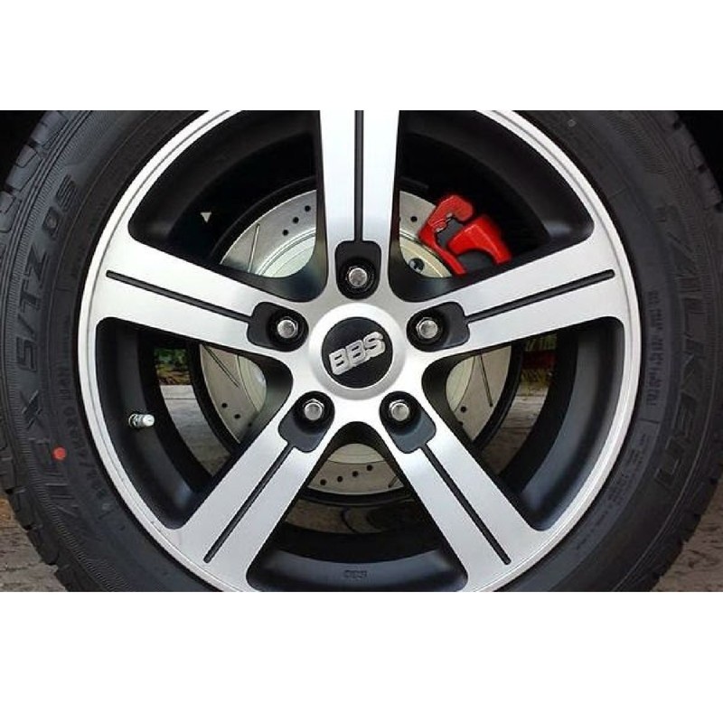 Powerstop S4299 Red Powder Coated Calipers for 98-02 C1500 C2500 K2500 K1500 gallery