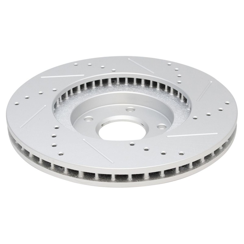 TRQ Performance Brake Rotor Drilled Slotted & Ceramic Pad Front Rear Kit gallery
