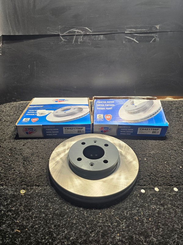 (QTY 2) For 2012-2017 Hyundai/Kia Accent/Rio Front Disc Brake Rotor YH421756P