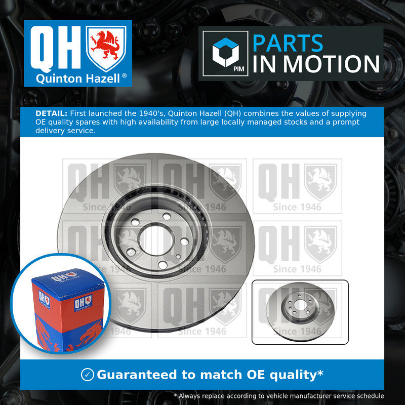 2x Brake Discs Pair Vented fits VOLVO V60 Mk2 2.0 Front 2018 on 345mm Set QH New