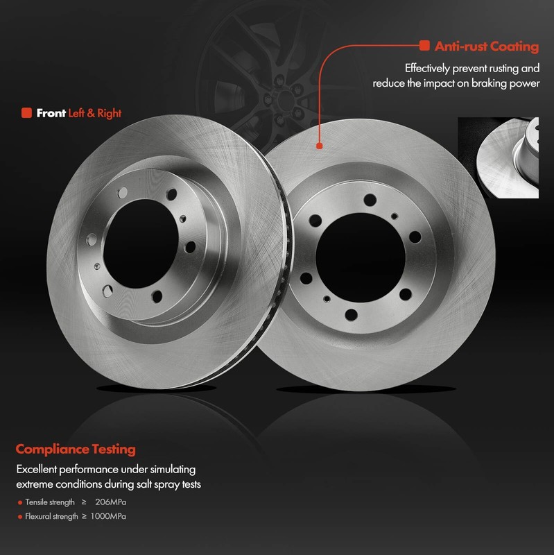 Front Disc Brake Rotors & Pads for Toyota 4Runner 10-20 Lexus GX460 10-21 4.6L gallery