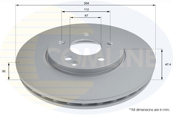Brake Disc Front Comline Fits Mercedes E-Class 2.6 3.0 CDi 3.2 3.5 #1 gallery