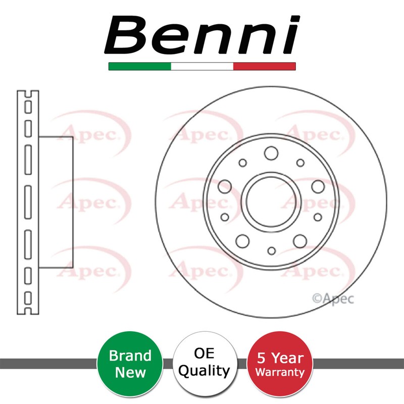 Brake Disc Front Benni Fits Fiat Ducato Citroen Relay Peugeot Boxer #3