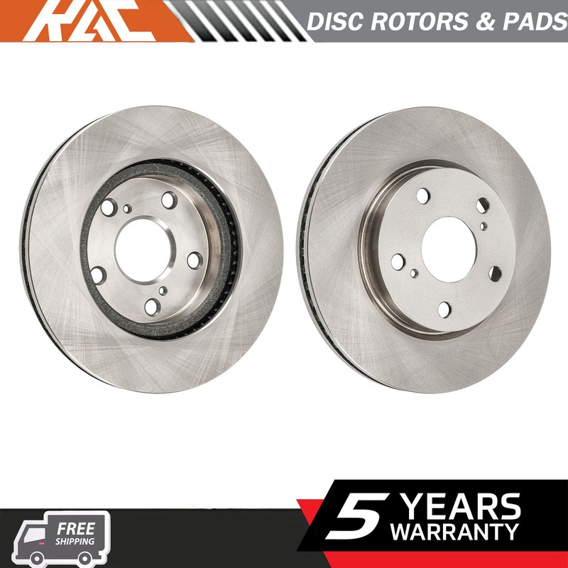 2PCS Front Disc Brake Rotors for Toyota RAV4 2006-2018 Lexus HS250h 2010-2012