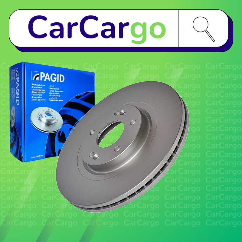 Pagid Vented Front Brake Discs Pair Hyundai Santa Fe 2.7 4×4 2006-2012 321 mm
