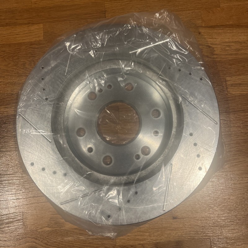 (2) AR8654XR Front Brake 330mm Drilled And Slotted Rotors For Cadillac Chevy gallery