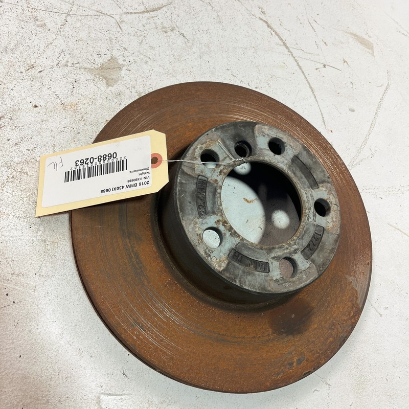 2017 - 2020 BMW 430Xi Front Left Driver Side Disc Brake Rotor 62k Mi OEM gallery