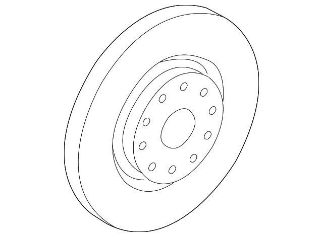 Genuine Volkswagen Disc Brake Rotor 5Q0-615-301-F gallery