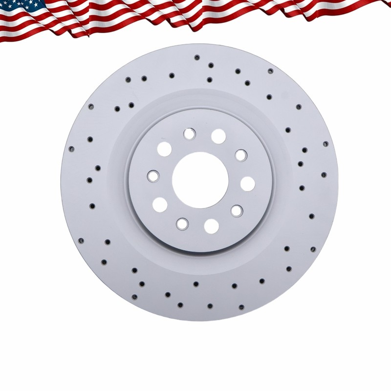 2X Rear Drilled Vent Rotors 670035019 For Maserati Ghibli Quattroporte 17-21 gallery