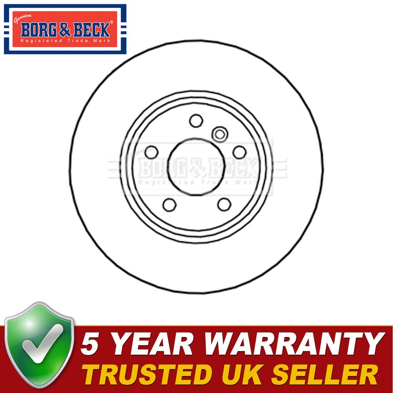 Borg & Beck Front 1x Brake Disc Fits BMW X3 X4 2.0 D 3.0 34106879122