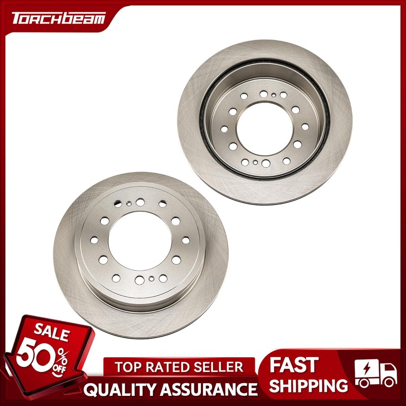 2x Rear Brake Rotors Fits Toyota 03-09 4Runner 01-07 Sequoia 07-09 FJ Cruiser